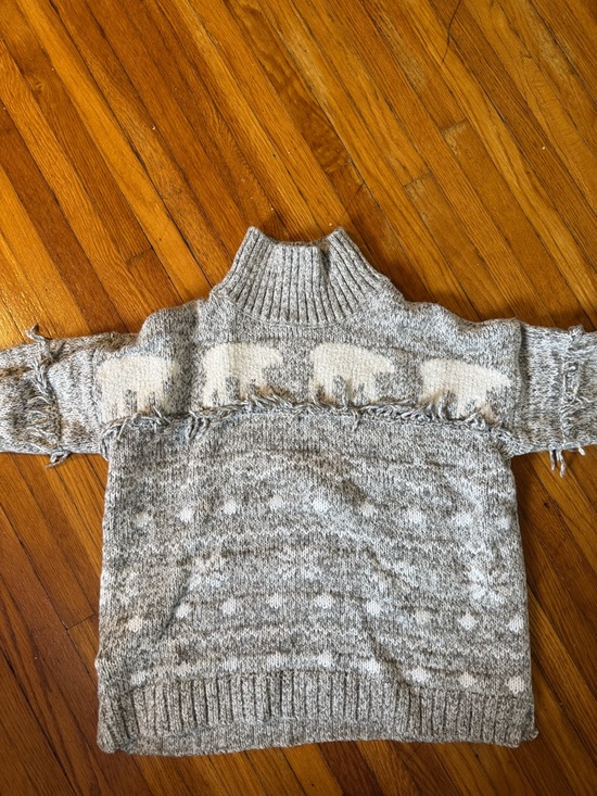 LOFT Sweaters - LOFT Marled Gray Knit Turtleneck Sweater